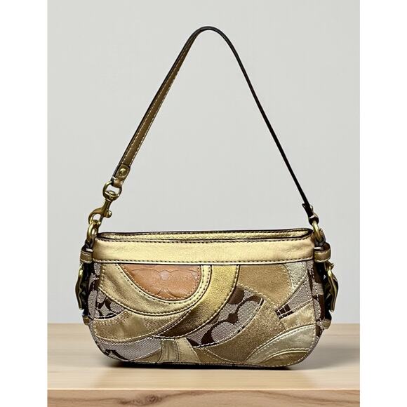 Y2K Coach 12740 Limited Edition Patchwork Gallery Tote & Wristlet - Picture 7 of 15